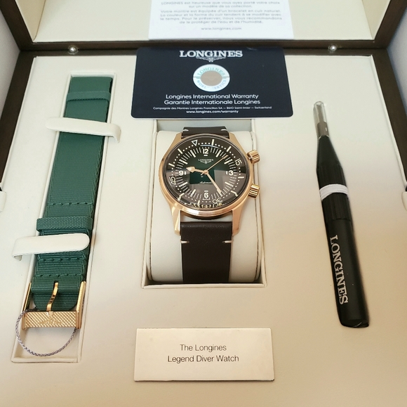 Longines Other - New Longines Legend Diver Watch Bronze/Green